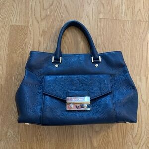 Michael Kors Navy Blue Satchel